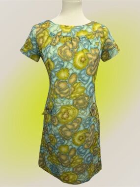 60’s Smocked Sheath Dress